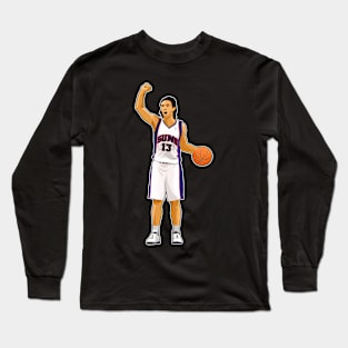 Steve Nash #13 Handle The Ball Long Sleeve T-Shirt